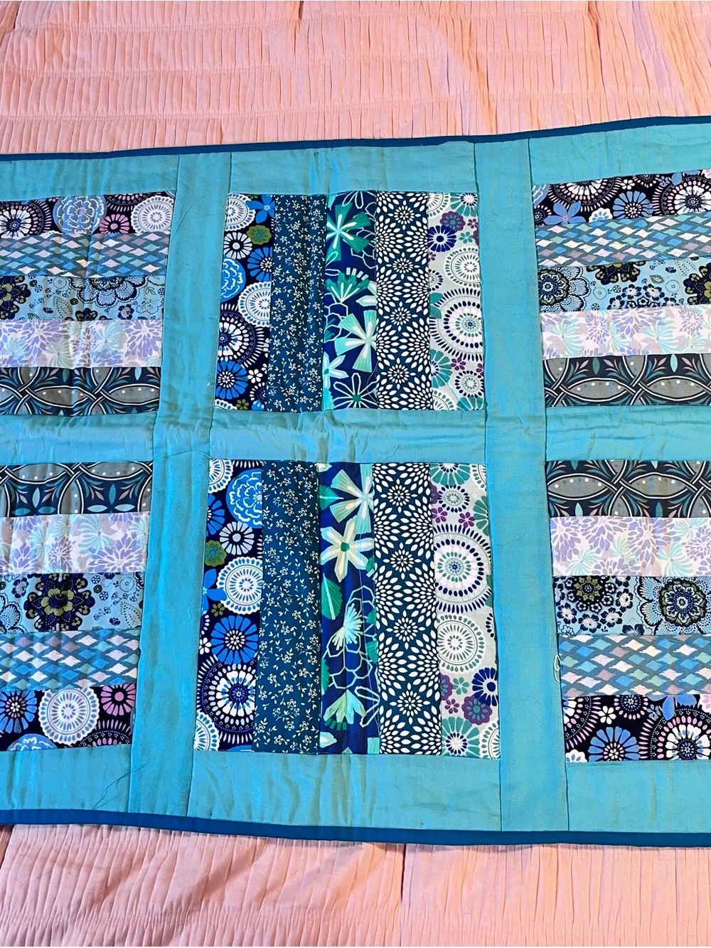 Pretty Homemade Lap Quilt
